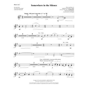 Somewhere in the Silence - F Horn 1 & 2