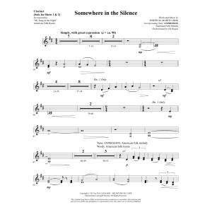 Somewhere in the Silence - Clarinet (sub. Horn 1-2)