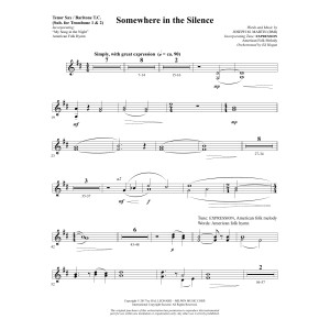 Somewhere in the Silence - Tenor Sax/BariTC (sub Tbn 1-2)