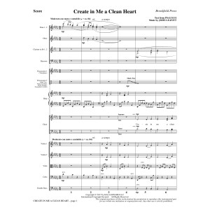 Create in Me a Clean Heart - Full Score