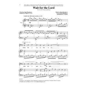 Wait for the Lord