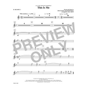 This Is Me (from The Greatest Showman) (arr. Mac Huff) - Bb Trumpet 1