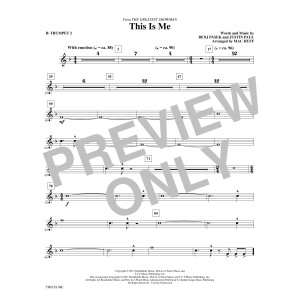 This Is Me (from The Greatest Showman) (arr. Mac Huff) - Bb Trumpet 2