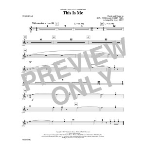 This Is Me (from The Greatest Showman) (arr. Mac Huff) - Bb Tenor Saxophone