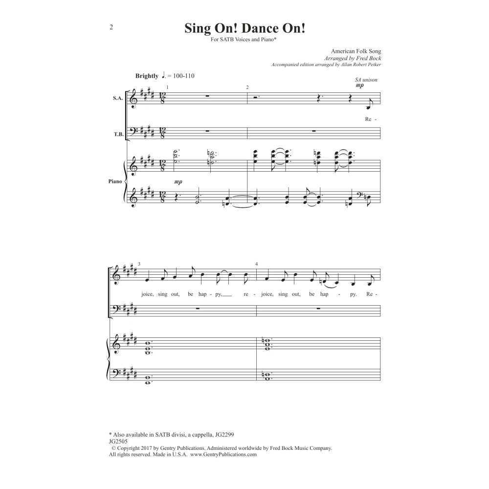 Sing On! Dance On!