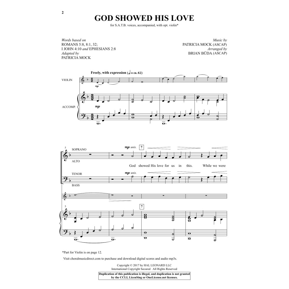 God Showed His Love