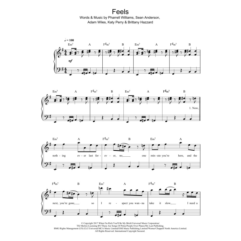 Feels (featuring Pharrell Williams, Katy Perry and Big Sean)