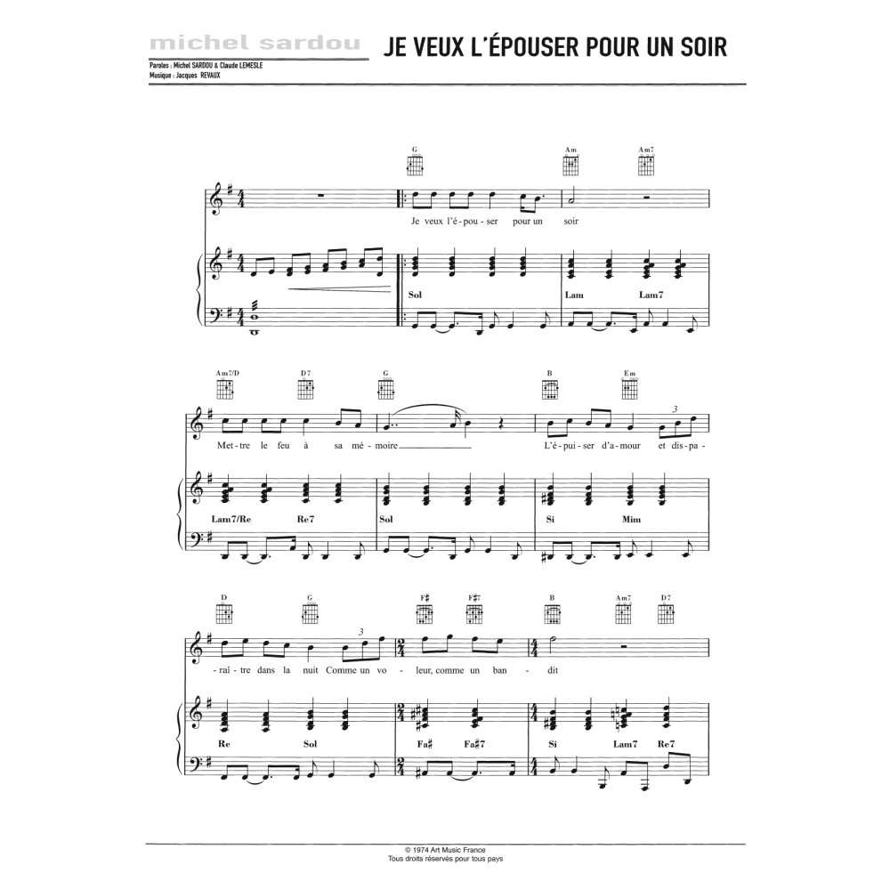 Je Veux L'Epouser Pour Un Soir