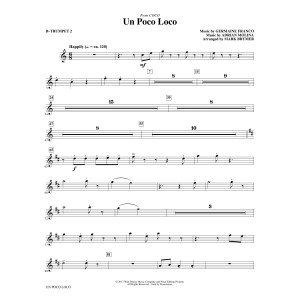 Un Poco Loco (from Coco) (arr. Mark Brymer) - Trumpet 2