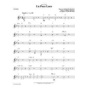 Un Poco Loco (from Coco) (arr. Mark Brymer) - Guitar 2