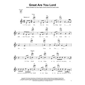 Great Are You Lord