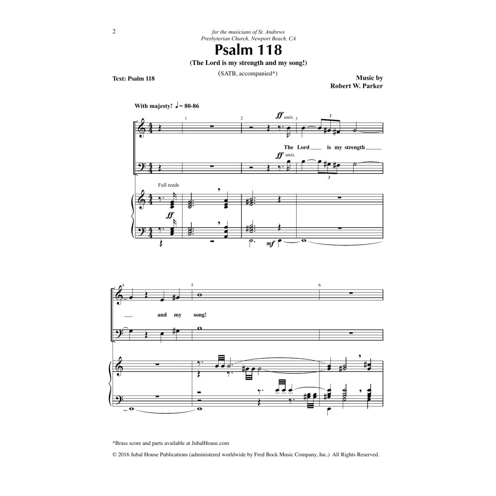 Psalm 118 (The Lord is my strength and my song!)