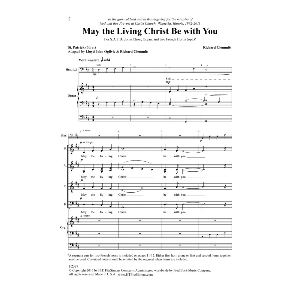 May the Living Christ Be with You