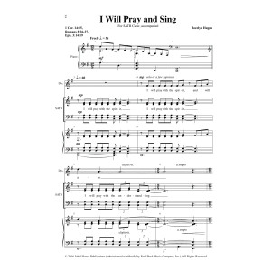 I Will Pray and Sing