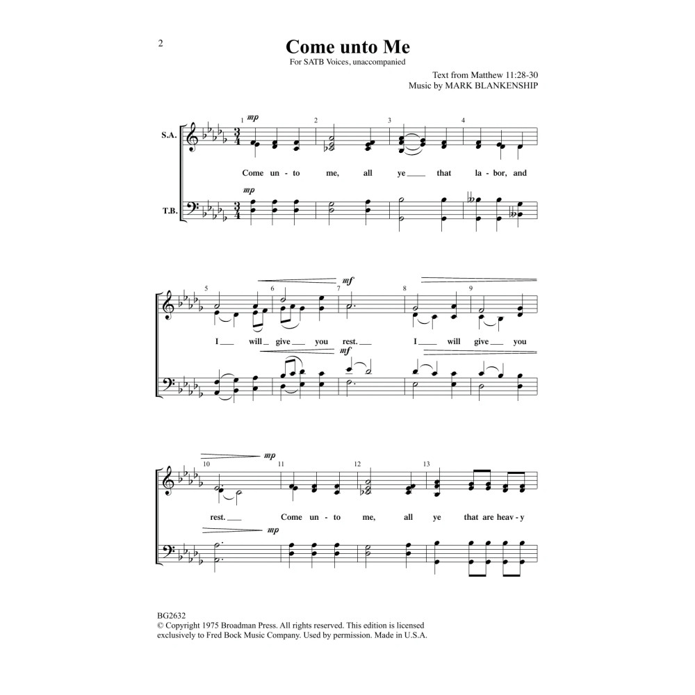 Come Unto Me