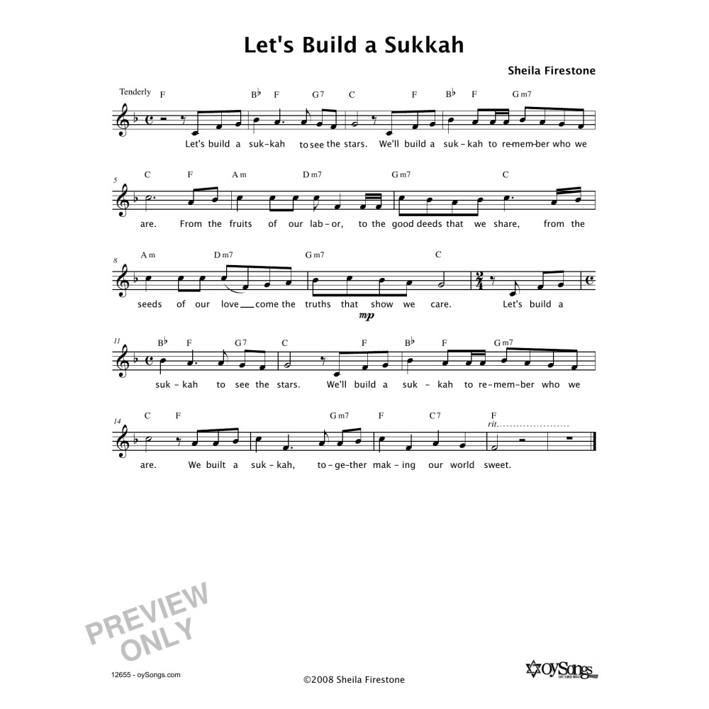 Let's Build A Sukkah