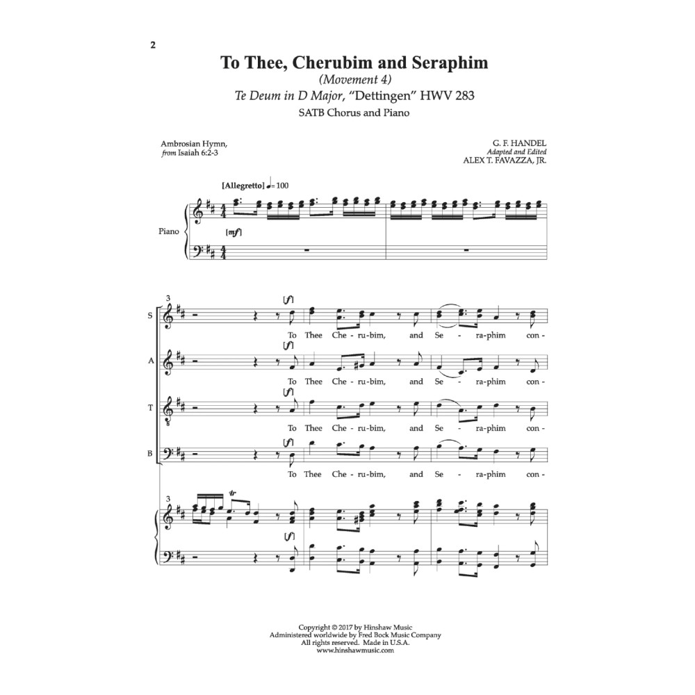 To Thee, Cherubim And Seraphim