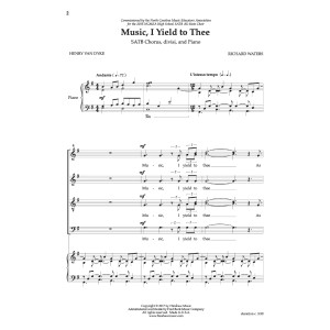 Music, I Yield to Thee