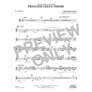 Princess Leia's Theme - Bb Clarinet 3