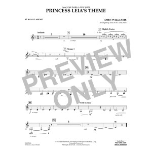Princess Leia's Theme - Bb Bass Clarinet