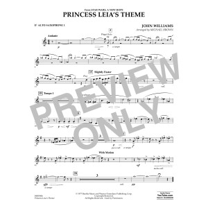 Princess Leia's Theme - Eb Alto Saxophone 1
