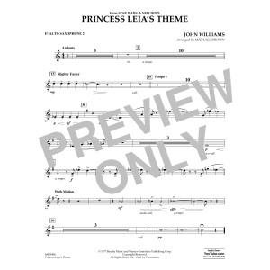 Princess Leia's Theme - Eb Alto Saxophone 2