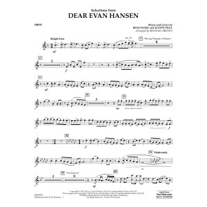 Selections from Dear Evan Hansen - Oboe