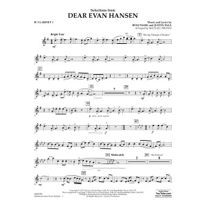 Selections from Dear Evan Hansen - Bb Clarinet 1
