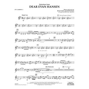 Selections from Dear Evan Hansen - Bb Clarinet 2