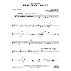 Selections from Dear Evan Hansen - Eb Alto Clarinet