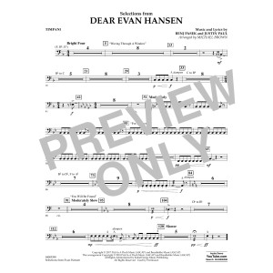 Selections from Dear Evan Hansen - Timpani