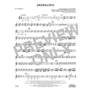 Despacito (arr. Paul Murtha) - Bb Clarinet 1