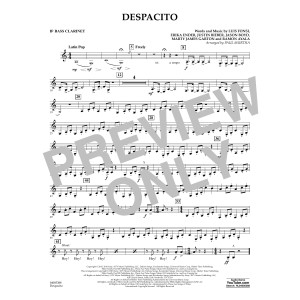 Despacito (arr. Paul Murtha) - Bb Bass Clarinet