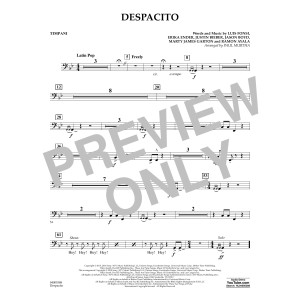 Despacito (arr. Paul Murtha) - Timpani