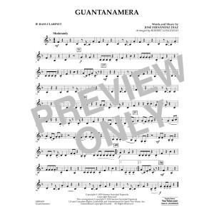 Guantanamera - Bb Bass Clarinet