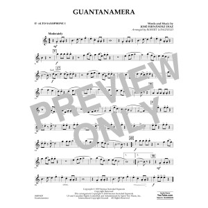 Guantanamera - Eb Alto Saxophone 1