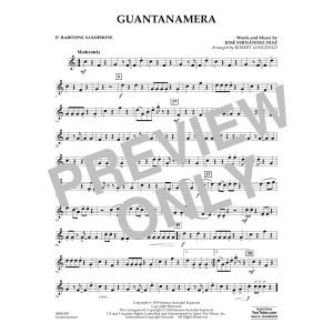 Guantanamera - Eb Baritone Saxophone