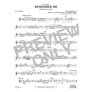 Remember Me (from Coco) (arr. Johnnie Vinson) - Bb Clarinet 1