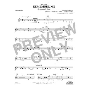 Remember Me (from Coco) (arr. Johnnie Vinson) - Baritone T.C.