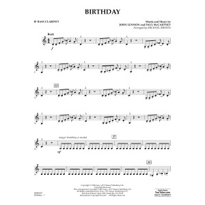 Birthday - Bb Bass Clarinet
