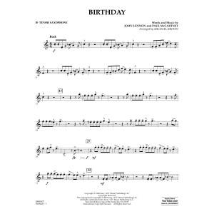 Birthday - Bb Tenor Saxophone