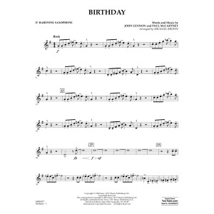 Birthday - Eb Baritone Saxophone