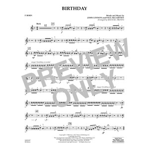 Birthday - F Horn