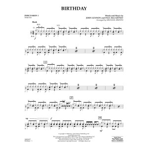 Birthday - Percussion 1