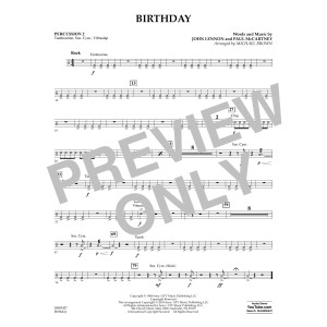 Birthday - Percussion 2