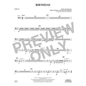 Birthday - Timpani