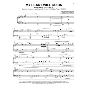 My Heart Will Go On (Love Theme From Titanic) (arr. Phillip Keveren)