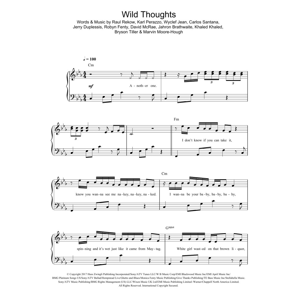 Wild Thoughts (feat. Rihanna & Bryson Tiller)