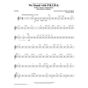 We Stand With P.R.I.D.E. - Guitar