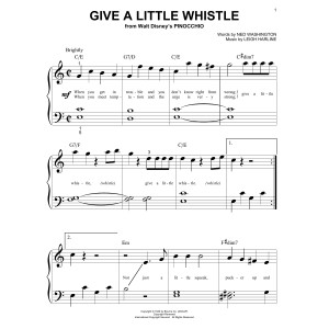 Give A Little Whistle (from Pinocchio)